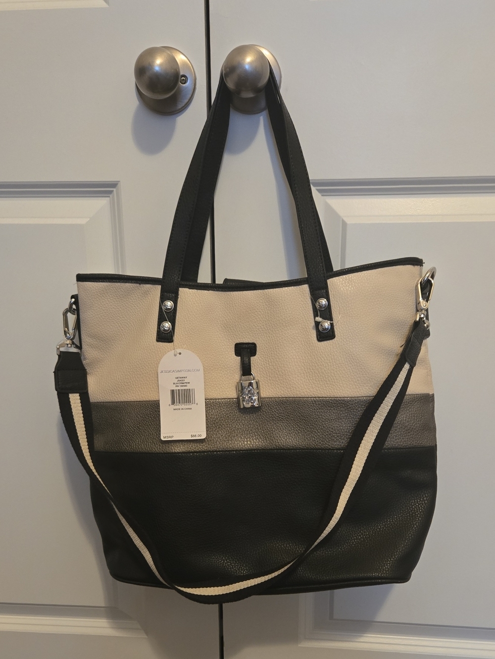 NWT Jessica Simpson Striped Purse
